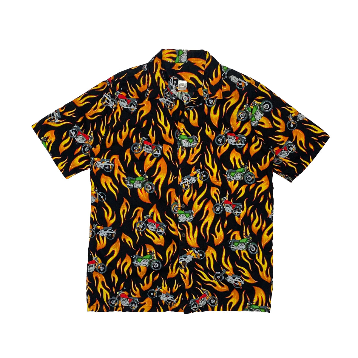 Archival - Vintage Flame Bikes Tee L Black/Multi