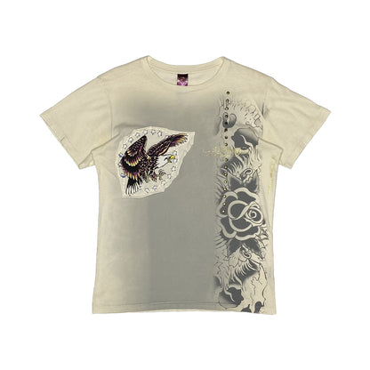 Ed Hardy - Patched Eagle Tee M White/Multi