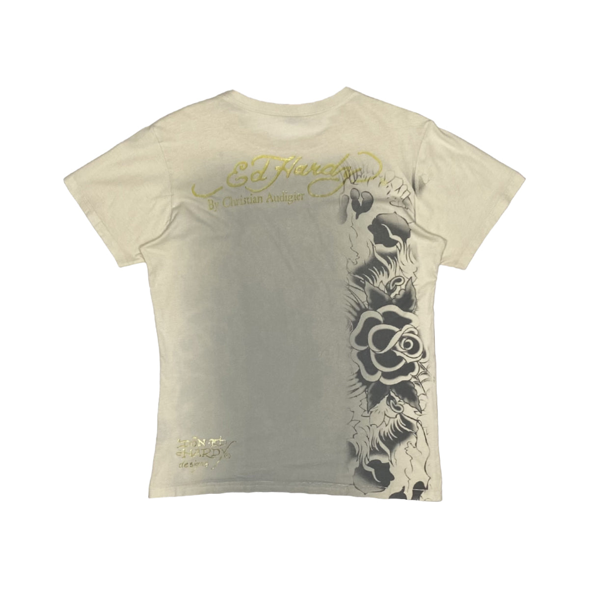 Ed Hardy - Patched Eagle Tee M White/Multi