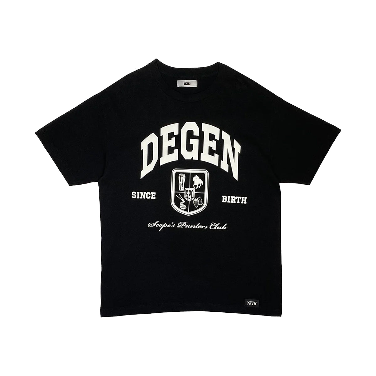 YKTR - Club Logo Tee L Black/White