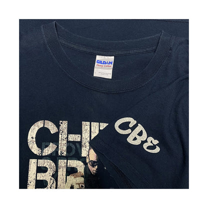 Music Tee - Chris Brown Pose Tee L Navy/Multi