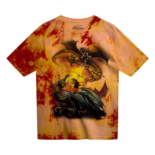 The Mountain - Dragon Battle Tee Tie Die XL Tie/Dye