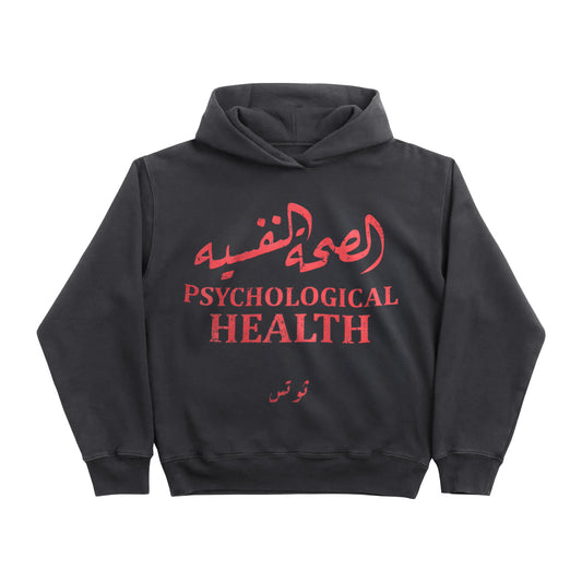 Thoughts - Psychological Health Hoodie Black/Red