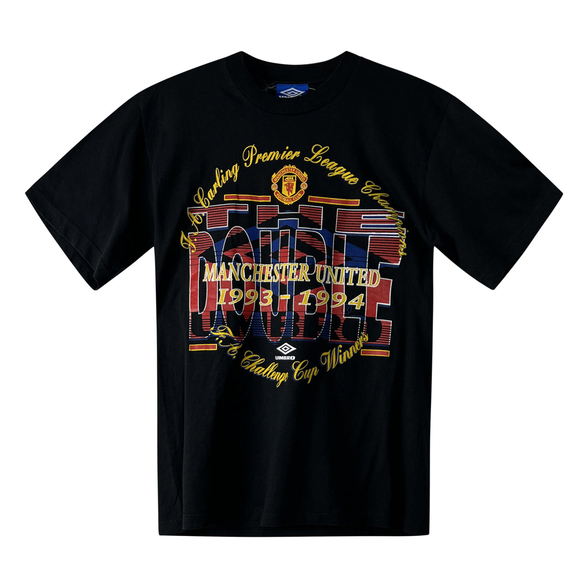 Manchester United - Vintage 94' Treble Tee L Black