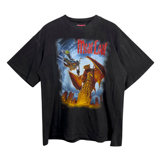 Music Tee - Vintage Meatloaf Tour Tee 93 L Charcoal