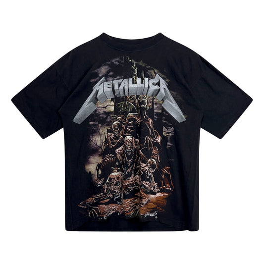 Music Tee - Vintage Metallica Graphic Tee L Black