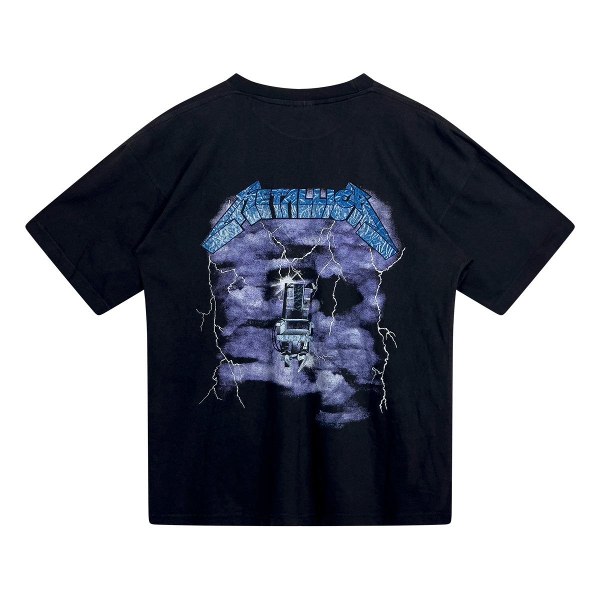 Music Tee - Vintage Metallica Graphic Tee L Black