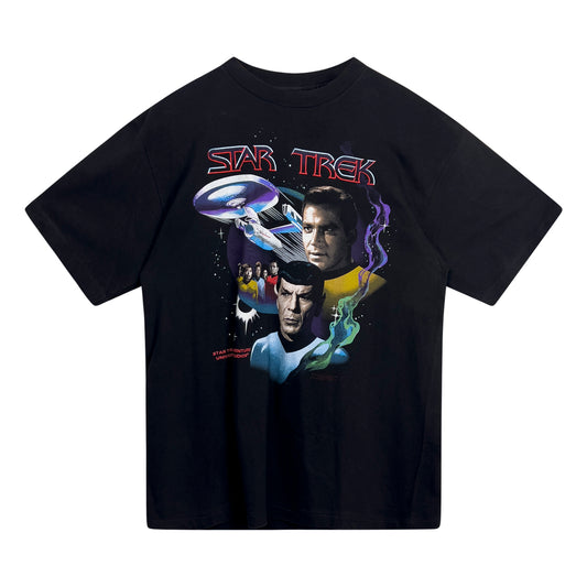 Film Tee - Vintage Star Trek Tee L Black