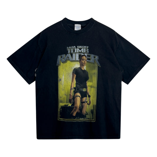 Film Tee - Vintage Lara Croft Tomb Raider Tee 2001 L Black