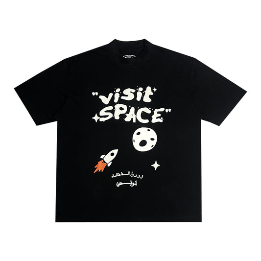 Thoughts - Visit Space Tee Black/White