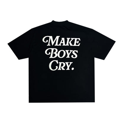 Thoughts - Make Boys Cry Tee Black/White