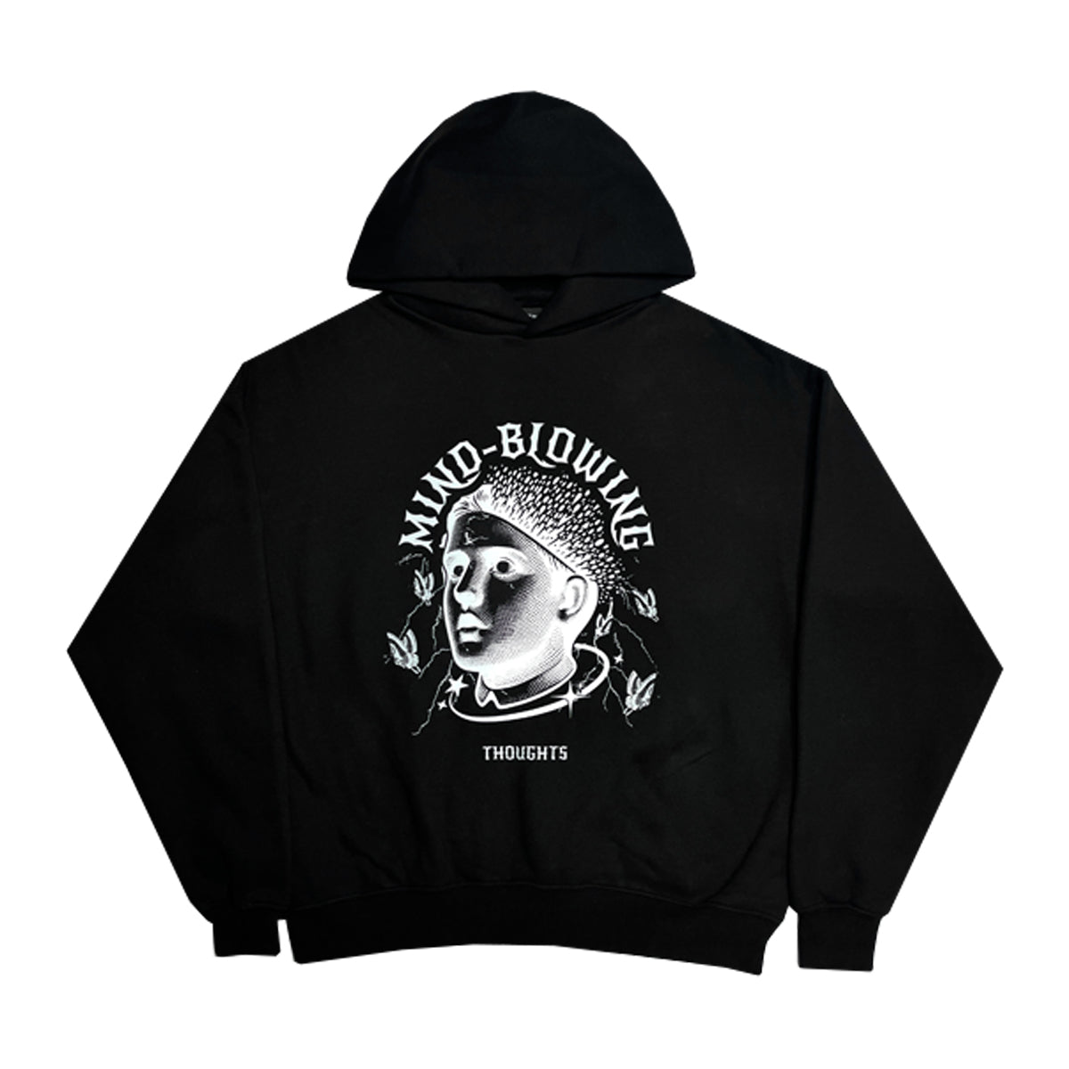 Thoughts - Mind Blowing Hoodie Black/White