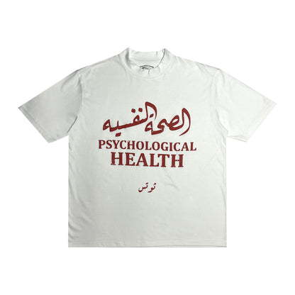 Thoughts - Psychological Health Tee White/Red