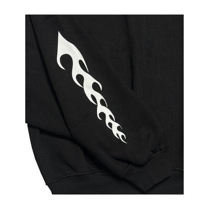 Thoughts - Flame Logo Hoodie Black