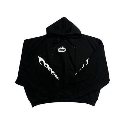 Thoughts - Flame Logo Hoodie Black