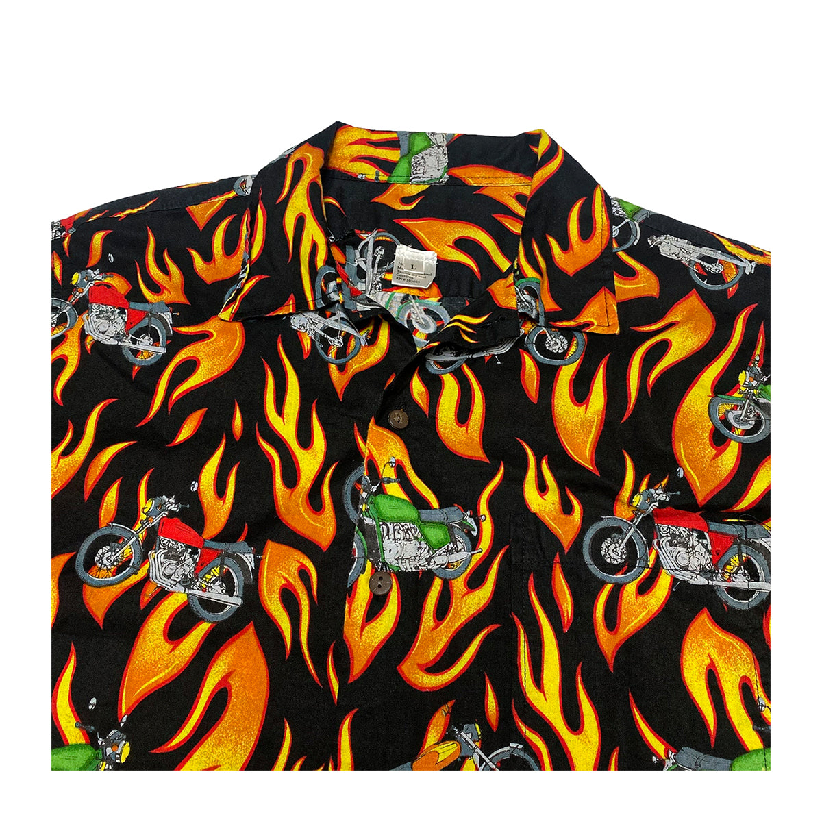 Archival - Vintage Flame Bikes Tee L Black/Multi