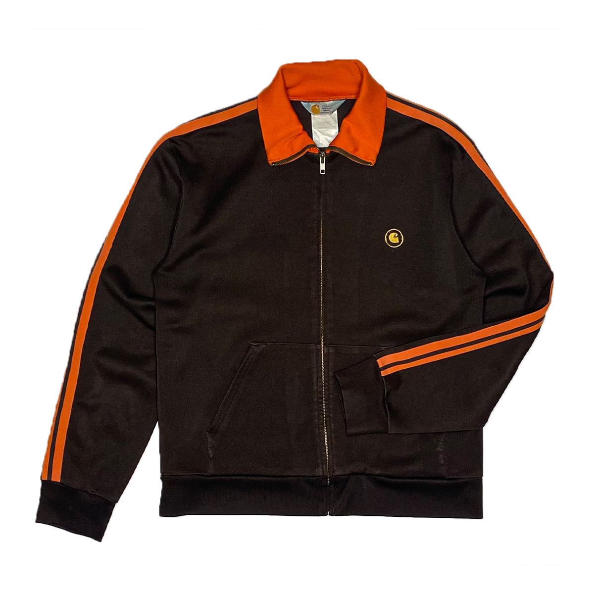 Carhartt - Vintage Track Jacket L Brown/Orange/Yellow