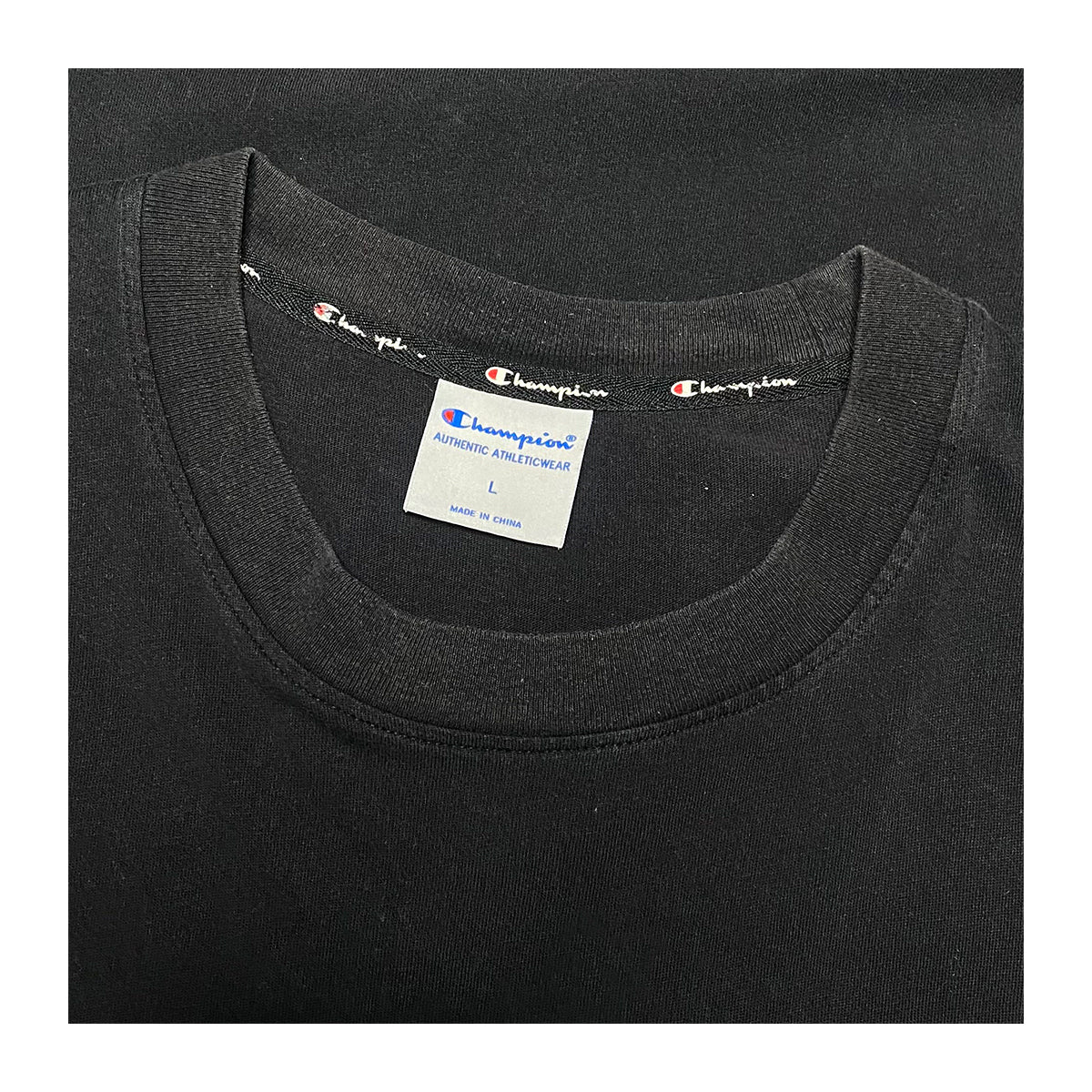 Champion - Chest Pocket Tee L Black