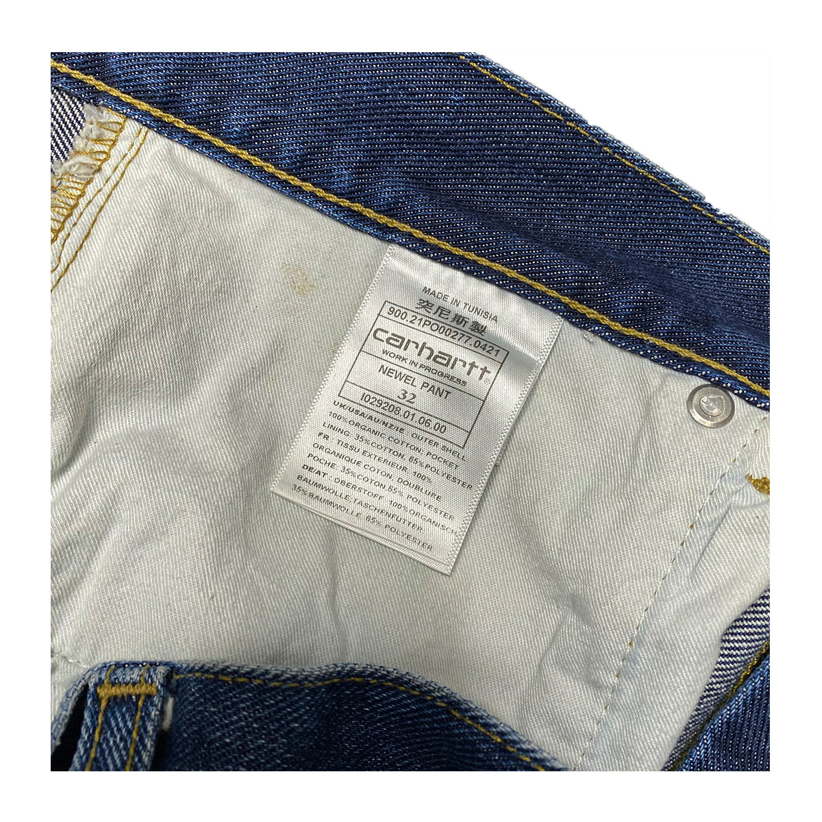 Carhartt - Tough Denim Slim Jeans 32 Raw/Blue