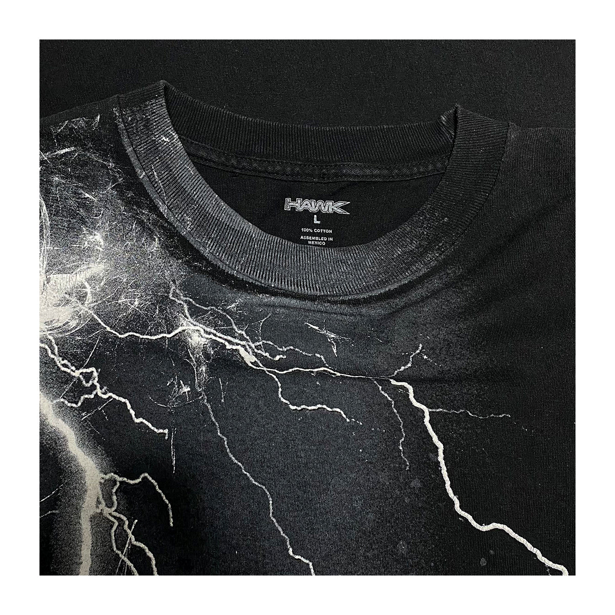 Hawk - Lightning Thunder Tee L Black/White