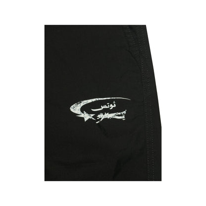 Thoughts - Logo Parachute Pants Black