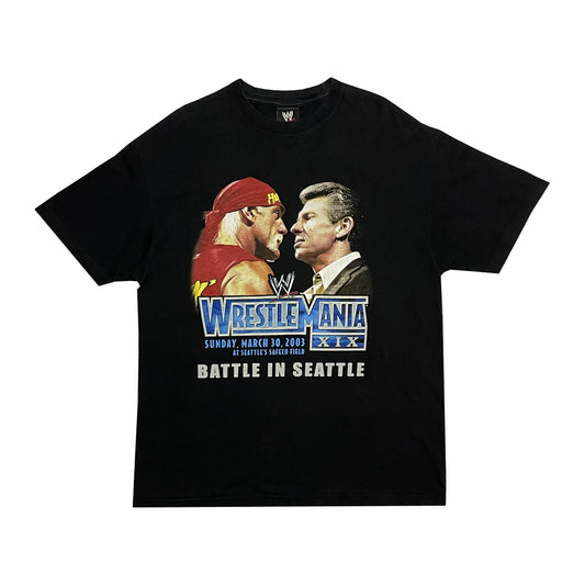 WWE - Vintage Wrestlemania 19 Tee XL Black